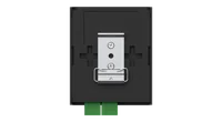 装有 DIN 导轨卡扣的 ENTTEC DIN PIXIE 底部视图