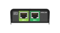 ENTTEC DIN PIXIE 的 DMX 1 和 DMX 2 RJ45 输入端口
