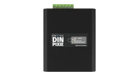 ENTTEC DIN PIXIE 俯视图，显示状态指示灯说明